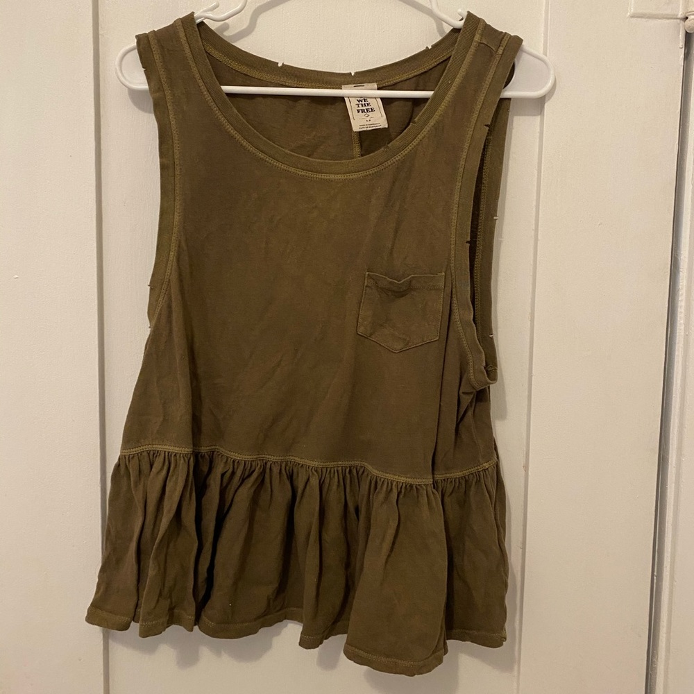 Distressed tank top